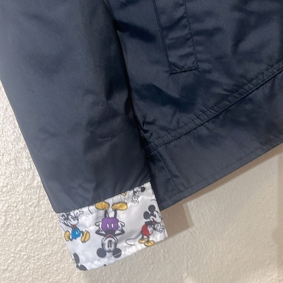 Disney Black Mickey Mouse Disney World Rain Jacket XS - Picture 3 of 11